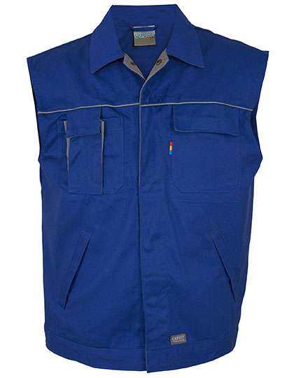 Carson Contrast Contrast Work Vest Royal/Grey L (CR750)