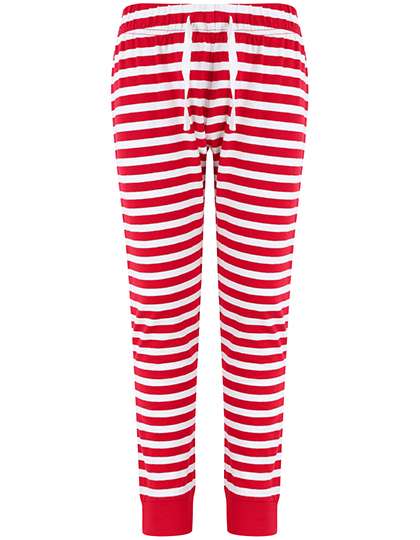 SF Minni Kids´ Cuffed Lounge Pants Red/White Stripes 9/10 Jahre (SM85)