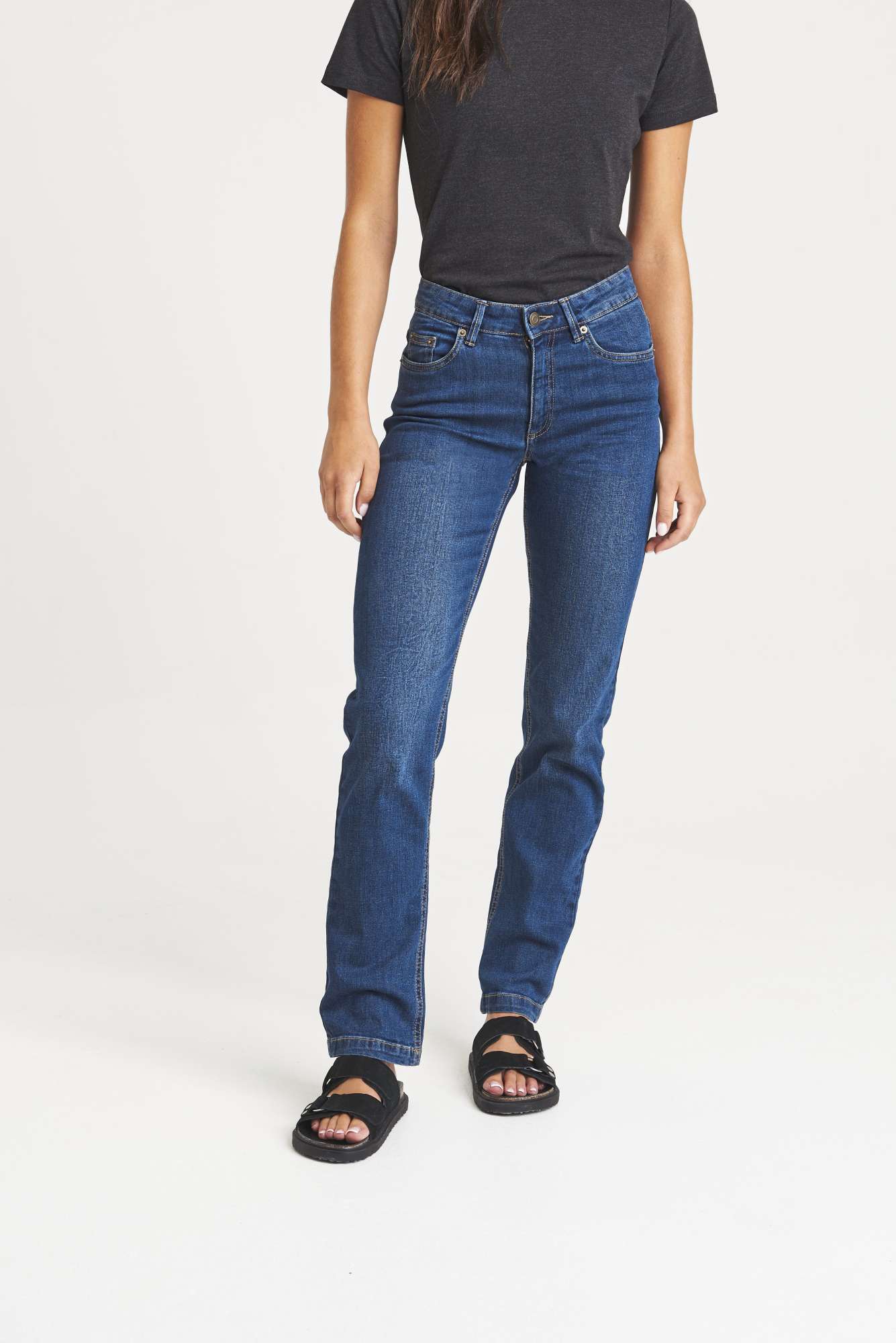 So Denim Katy Straight Jeans Dark Blue Wash 8(36)/32 (SD011)