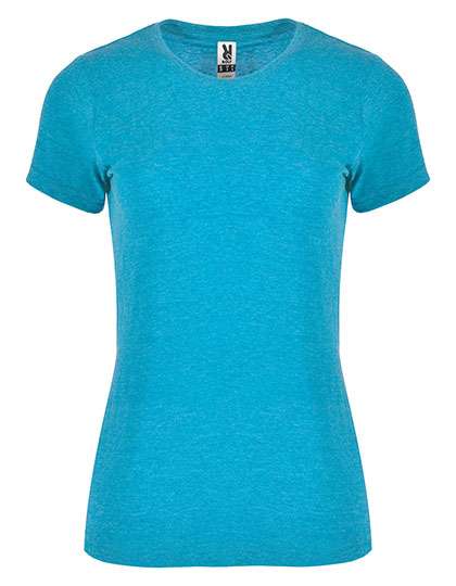 Roly Women´s Fox T-Shirt Heather Turquoise 246 L (RY6661)