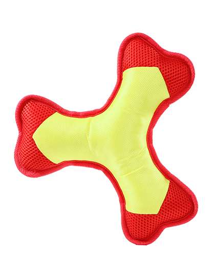 Mbw MiniFeet® Hundespielzeug Flying Triple Yellow/Red M (MBW170051)