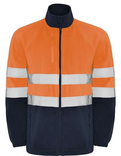 Roly Workwear Altair Fleece Jacket Navy Blue 55/Fluor Orange 223 XL (RY9305)