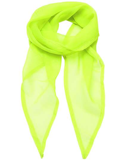 Premier Workwear Women´s Colours Collection Chiffon Scarf Lime (ca. Pantone 382C) 98 x 16,5 cm (PW740)