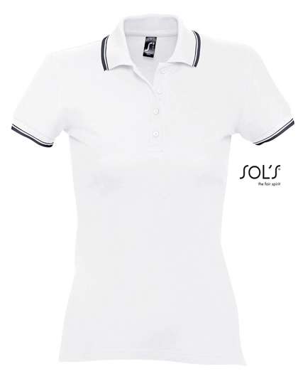 SOL´S Women´s Polo Practice White/Navy XXL (L530)