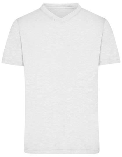 James&Nicholson Men´s Slub T-Shirt White M (JN750)