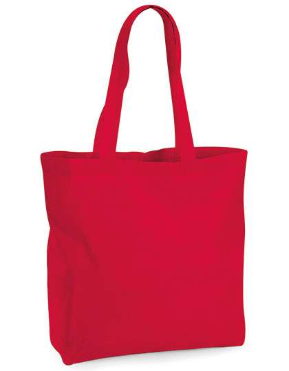 Westford Mill Organic Premium Cotton Maxi Bag Classic Red 35 x 39 x 13.5 cm (WM265)