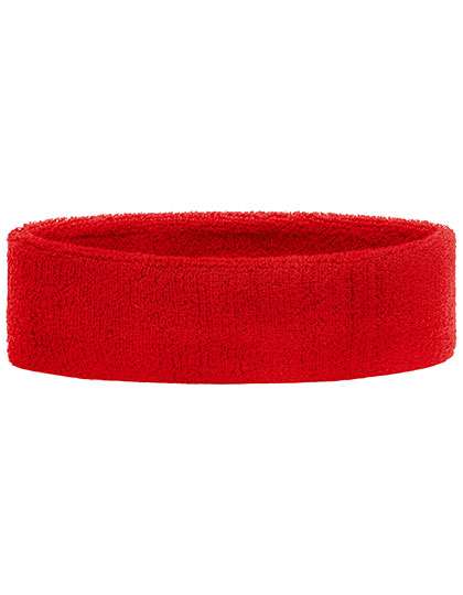 Myrtle beach Terry Headband Red One Size (MB042)