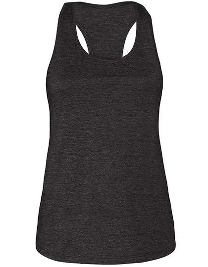 Bella Women´s Jersey Racerback Tank Dark Grey Heather S (BL6008)