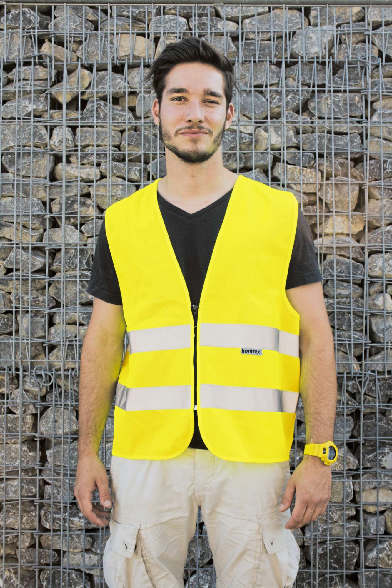 Korntex Hi-Vis Safety Vest Cologne With Front Zipper Royal Blue 3XL (KX217)