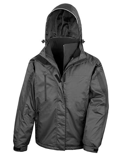 Result Men´s 3-in-1 Journey Jacket With Soft Shell Inner Black/Black 4XL (RT400)