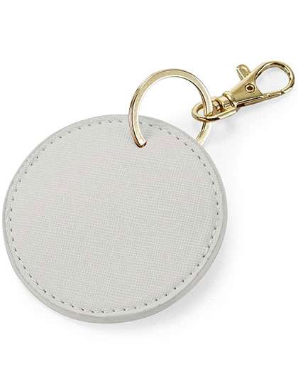 BagBase Boutique Circular Key Clip Soft Grey Ø 7 cm (BG745)