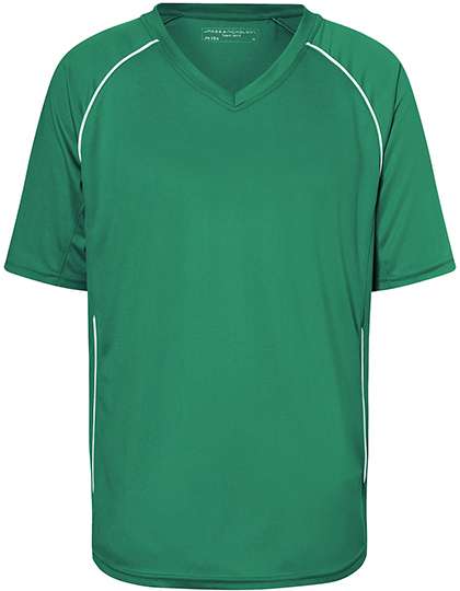 James&Nicholson Team Shirt Green/White XXL (JN386)