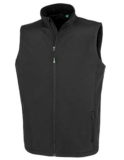 Result Genuine Recycled Men´s Recycled 2-Layer Printable Softshell Bodywarmer Black XL (RT902)