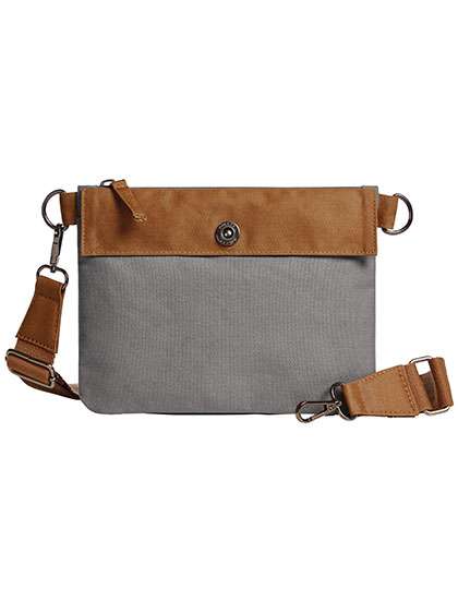 Halfar Zipper Bag Life Grey/Brown 23 x 18 x 0,1 cm (HF6523)