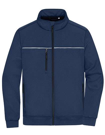 James&Nicholson Hybrid Workwear Jacket Navy/Navy L (JN1868)