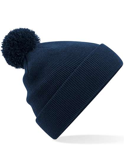 Beechfield Junior Original Pom Pom Beanie French Navy One Size (CB426B)