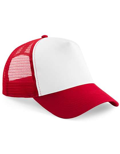 Beechfield Junior Snapback Trucker Classic Red/White One Size (CB640B)