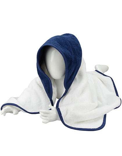 ARTG Babiezz® Hooded Towel White/French Navy 75 x 75 cm (ARB032)