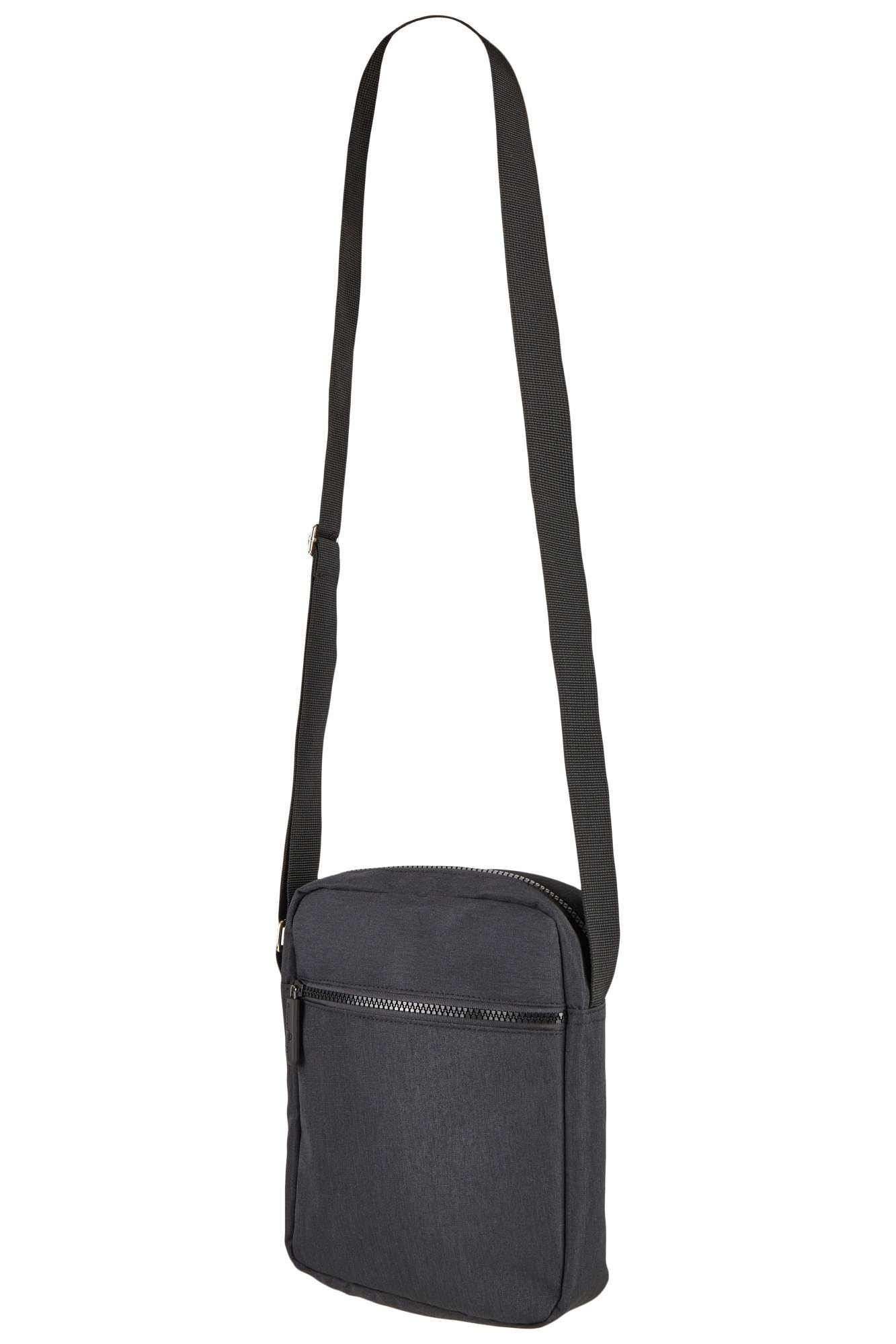 Bags2GO Small Messenger Bag - Vancouver Black Melange 24 x 19 x 6 cm (BS18333)