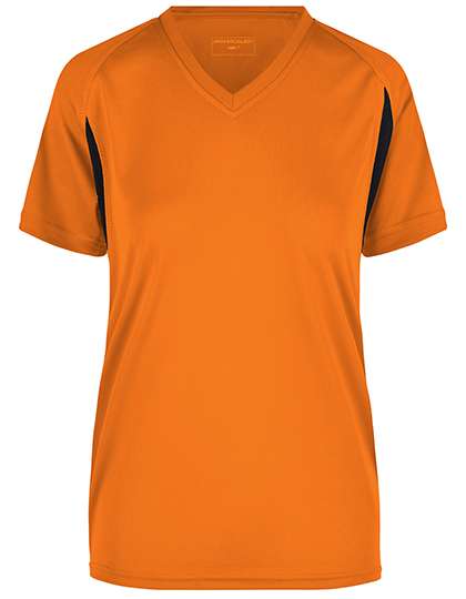 James&Nicholson Ladies´ Running-T Orange/Black XXL (JN316)