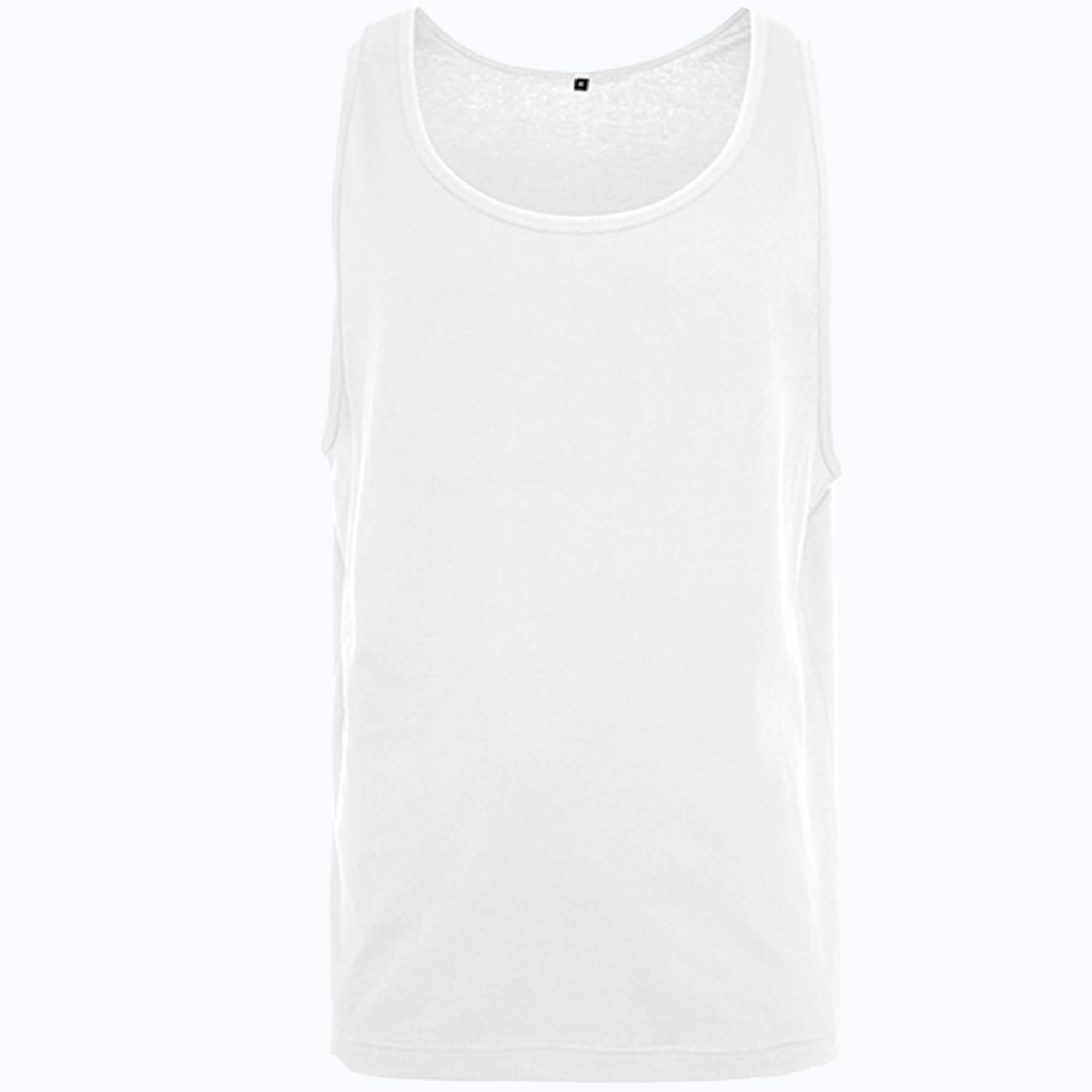 Build Your Brand Jersey Big Tank White 5XL (BY003)