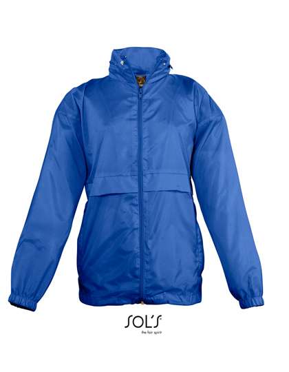 SOL´S Kids´ Windbreaker Surf Royal Blue 241 5/6 (105-116cm) (L889K)