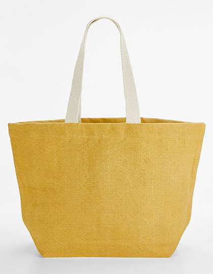 Westford Mill Soft Washed Jute Beach Bag Saffron 35 x 37 x 18 cm (WM466)