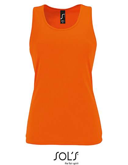 SOL´S Women´s Sports Tank Top Sporty Neon Orange M (L02117)