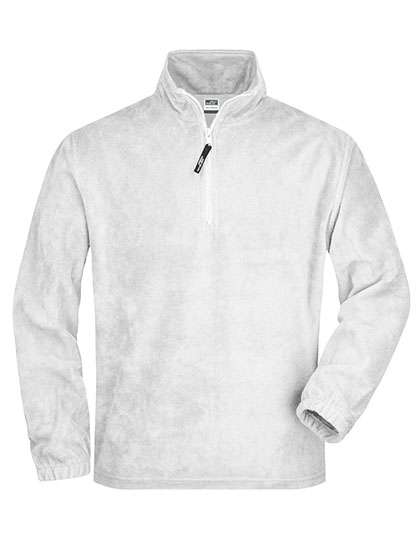 James&Nicholson Half-Zip Fleece White L (JN043)