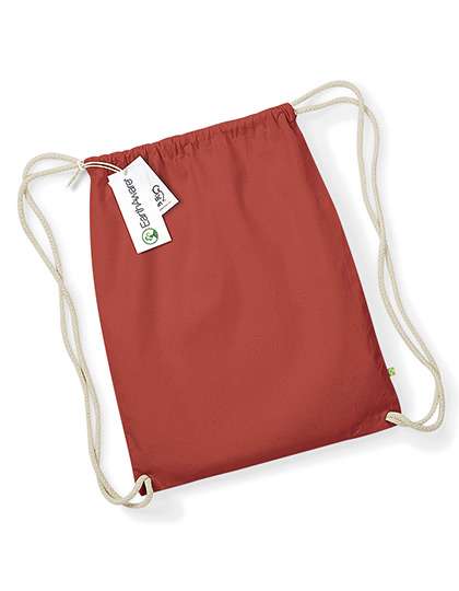 Westford Mill EarthAware® Organic Gymsac Orange Rust 37 x 47 cm (WM810)