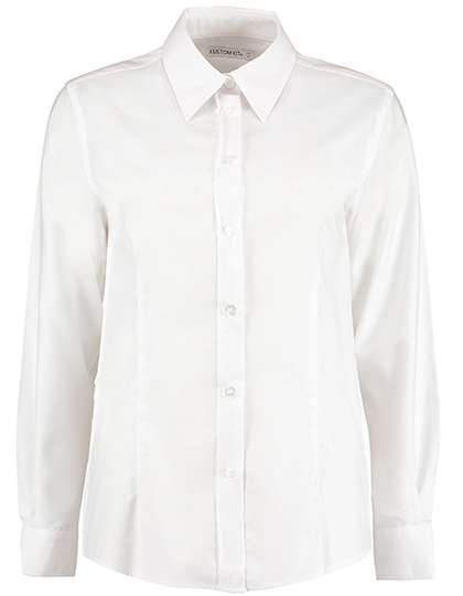 Kustom Kit Women´s Tailored Fit Workwear Oxford Shirt Long Sleeve White 38 (M/12) (K361)