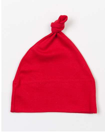 Babybugz Baby One Knot Hat Red One Size (BZ15)