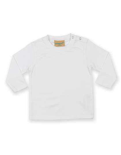 Larkwood Long Sleeved T-Shirt White 12/18 Monate (LW021)