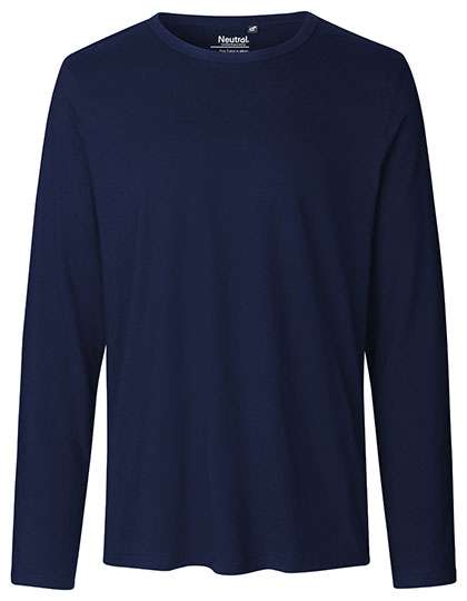 Neutral Men´s Long Sleeve T-Shirt Navy 5XL (NE61050)