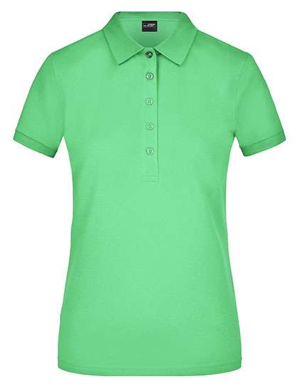 James&Nicholson Ladies´ Elastic Polo Piqué Lime Green L (JN709)