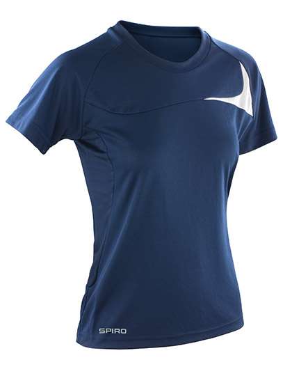 SPIRO Women´s Dash Training Shirt Navy/White S (36) (RT182F)