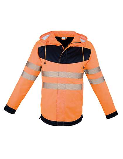 Korntex EOS Hi-Vis Workwear Parka With Printing Area Signal Orange/Black 5XL (KX1004)