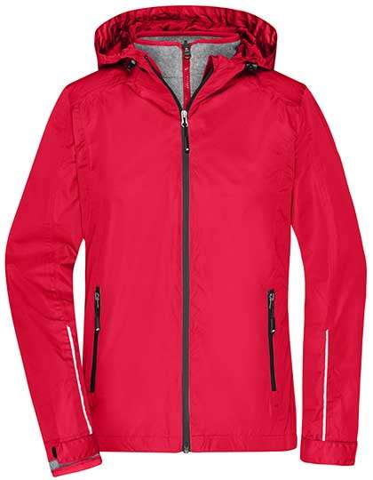 James&Nicholson Ladies´ 3-in-1-Jacket Red/Black XS (JN1153)