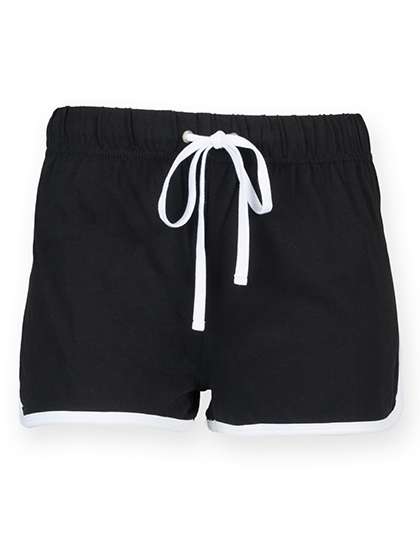 SF Minni Kids´ Retro Shorts Black/White 5/6 Jahre (SM69)