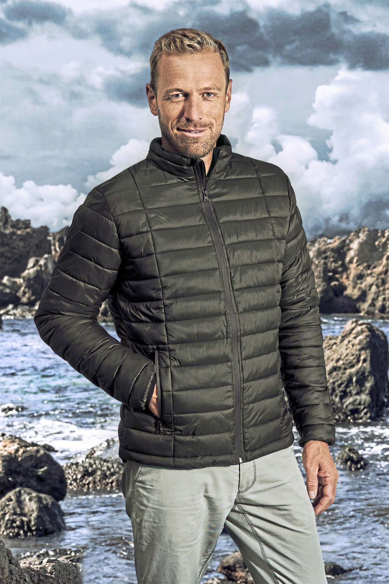 Promodoro Men´s Padded Jacket Charcoal (Solid) L (E7631)