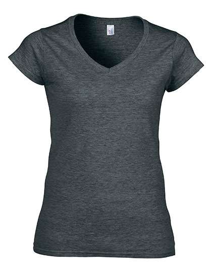 Gildan Softstyle® Women´s V-Neck T-Shirt Dark Heather M (G64V00L)