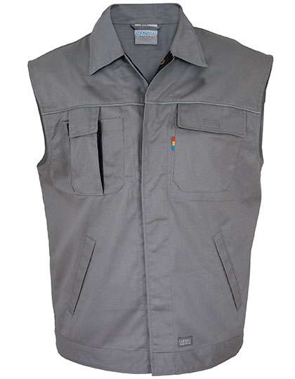 Carson Contrast Contrast Work Vest Grey/Black L (CR750)