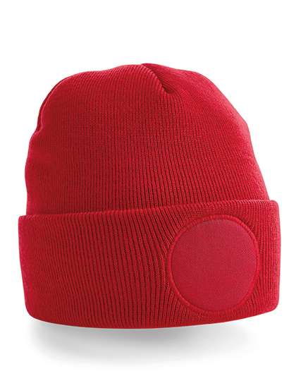 Beechfield Circular Patch Beanie Classic Red One Size (CB446)