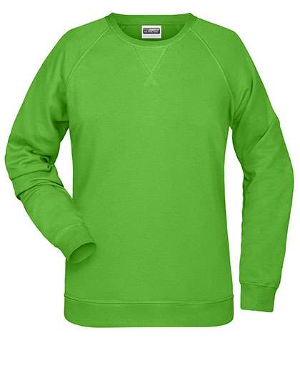 James&Nicholson Ladies´ Sweat Lime Green M (JN8021)