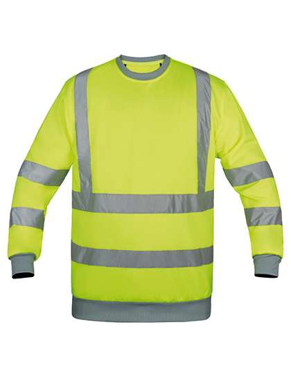 Korntex Hi-Vis Workwear Sweatshirt Limerick Signal Yellow 3XL (KX324)