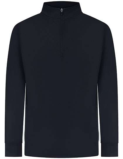 Finden+Hales Adults 1/4 Zip Tracksuit Top Navy XXS (FH874)