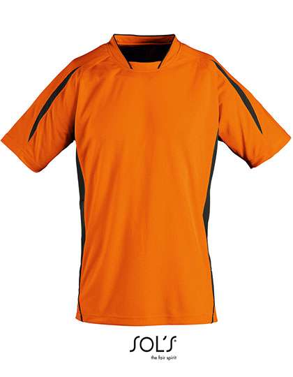 SOL´S Short Sleeve Shirt Maracana 2 Orange/Black S (LT01638)