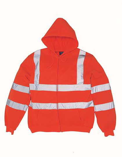 YOKO Hi-Vis Zip Hoodie Hi-Vis Orange 3XL (YK07)