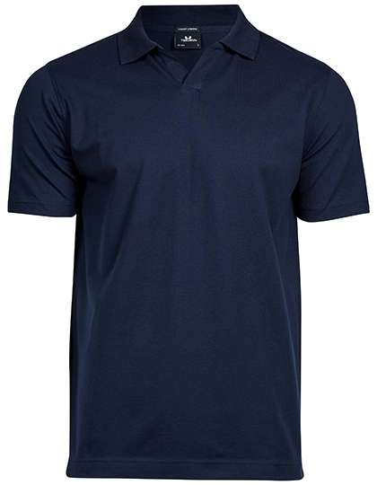 Tee Jays Luxury Stretch V-Neck Polo Navy 3XL (TJ1404)