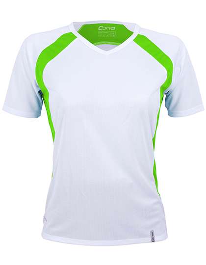 CONA SPORTS Ladies´ Pace Tech Tee White/Lime L (CN150)